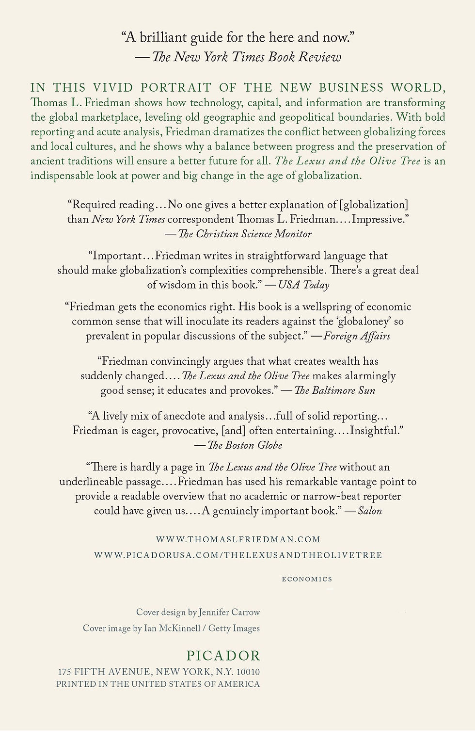 Thumbnail: The Lexus and the Olive Tree