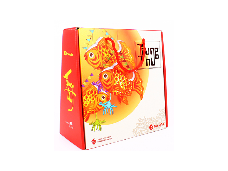 Hộp 4 bánh trung thu cao cấp hình cá