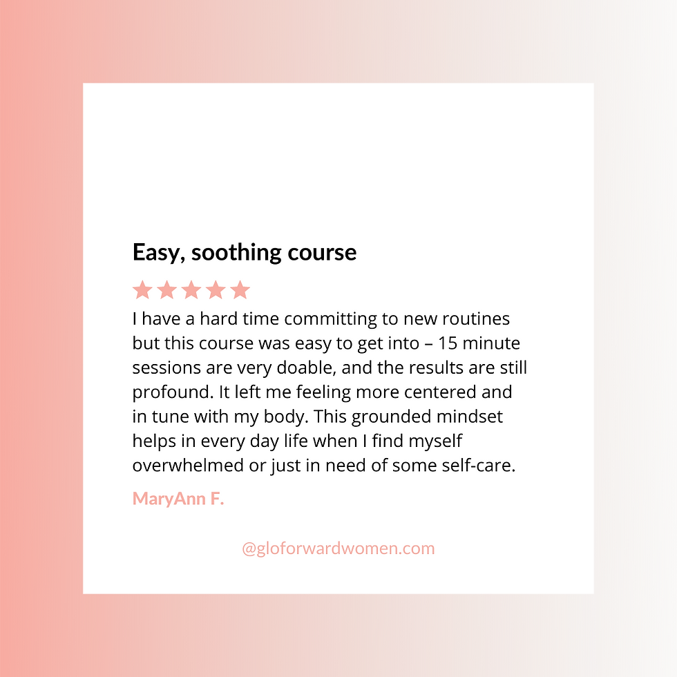 Easy, soothing course