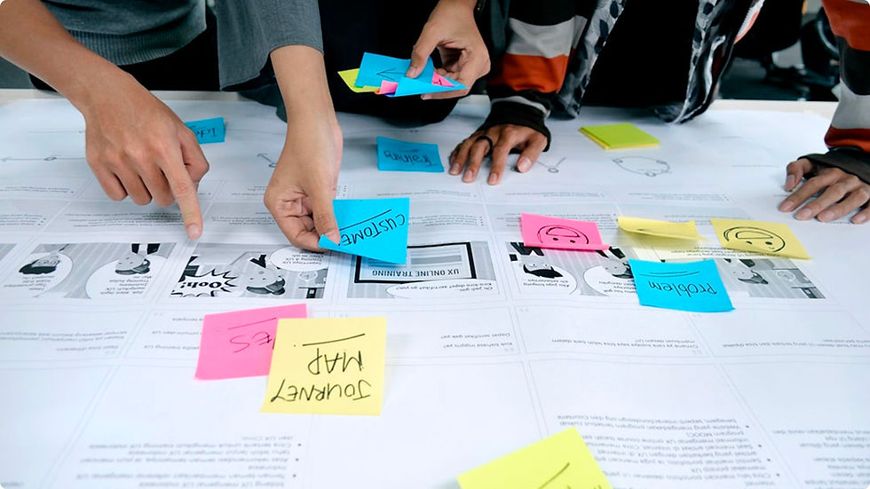 Bunte Post-It-Zettel mit Text