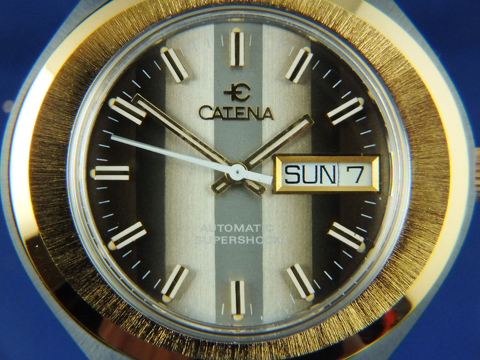 Thumbnail: Catena Automatic Watch Swiss Vintage Circa 1970S , NOS , 17 jewel AS 5206
