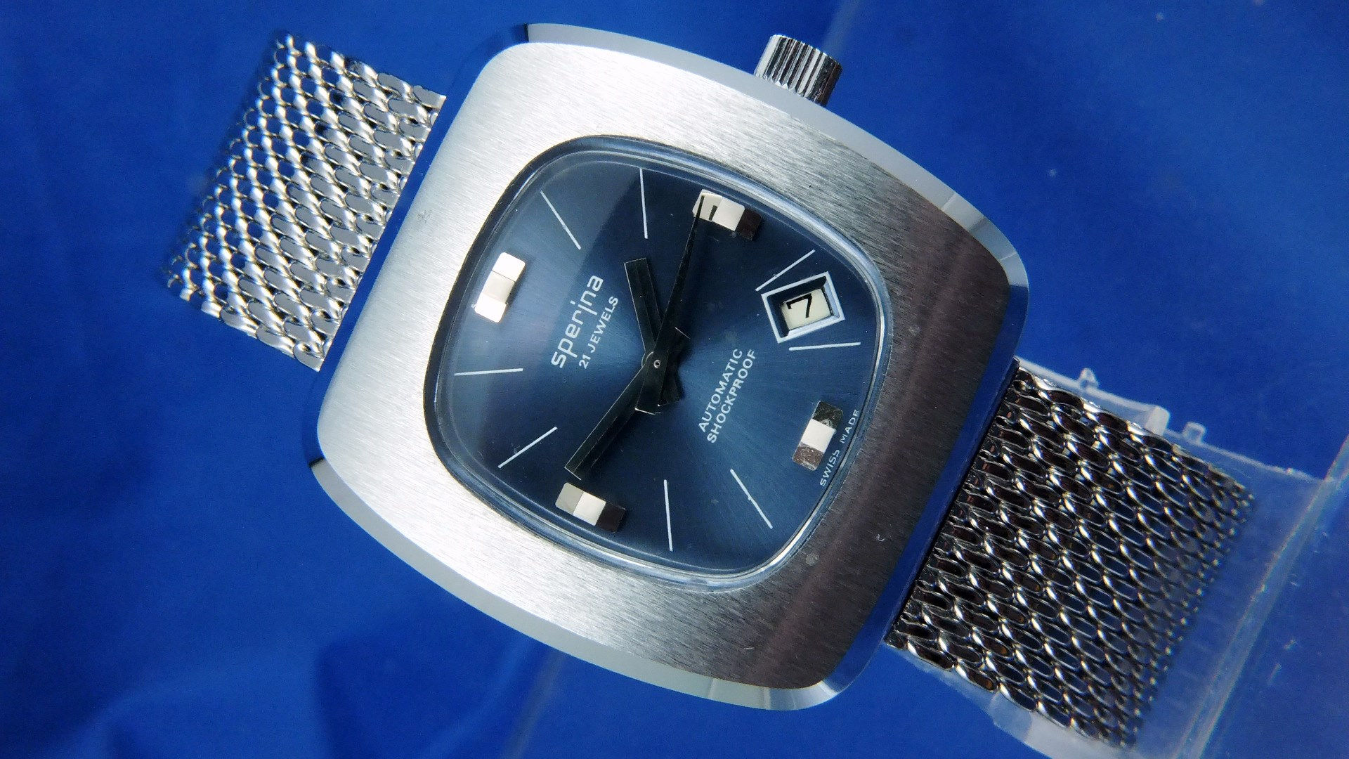 Sperina Automatic Gents Watch . Circa 1970S - NOS -21 jewel EB 8155