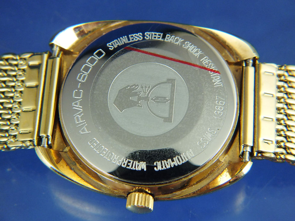 Thumbnail: Jaquet Girard Airvac 6000 Automatic Watch . Circa 1970s . Tissot Cal 2481