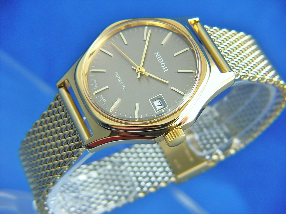 Thumbnail: Nidor Automatic Watch , Circa 1970s , Swiss , New Old Stock