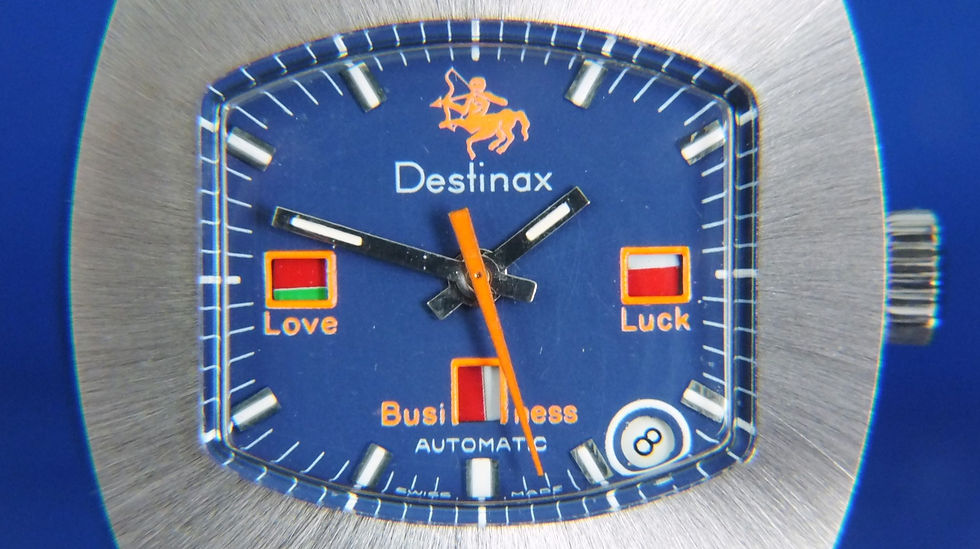 Thumbnail: Destinax Astromatic Sagittarius Star Sign Automatic Watch.Circa 1970s.Cal BF 158