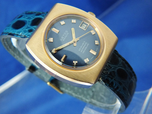Aetos Automatic Watch Swiss Vintage Circa 1970S NOS 25 jewel