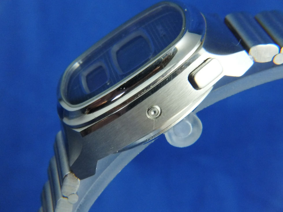 Thumbnail: Longines Gemini LCD LED Digital Watch Circa 1970s VERY RARE Working Perfectly