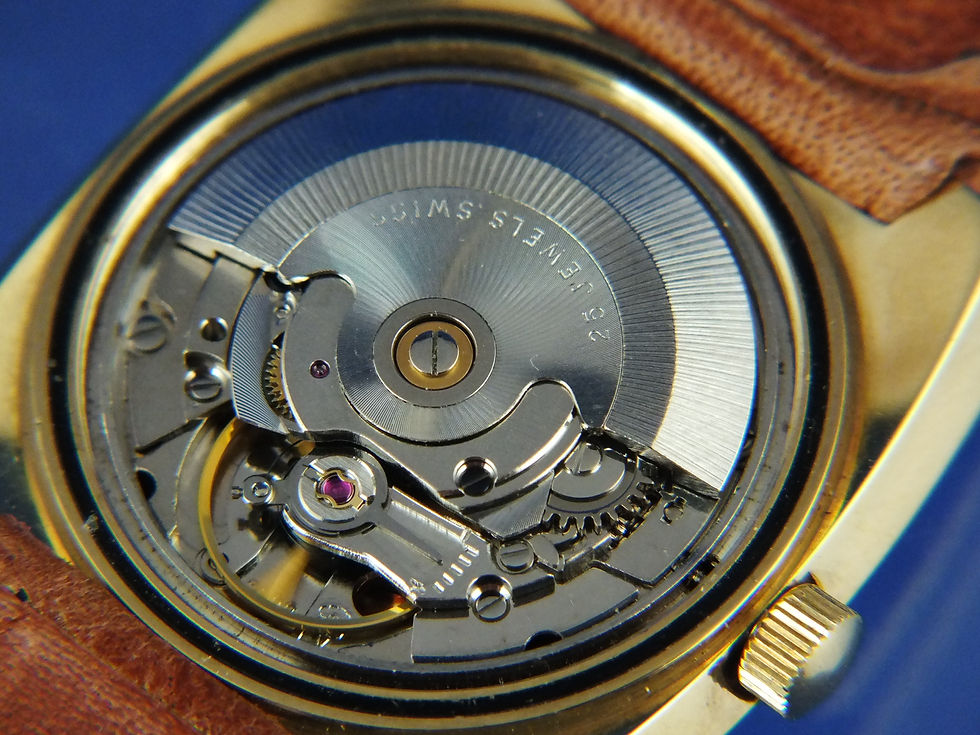 Thumbnail: Jaquet Girard Automatic Watch 1970s NOS Vintage Swiss ETA 2782 Awesome NEW OLD
