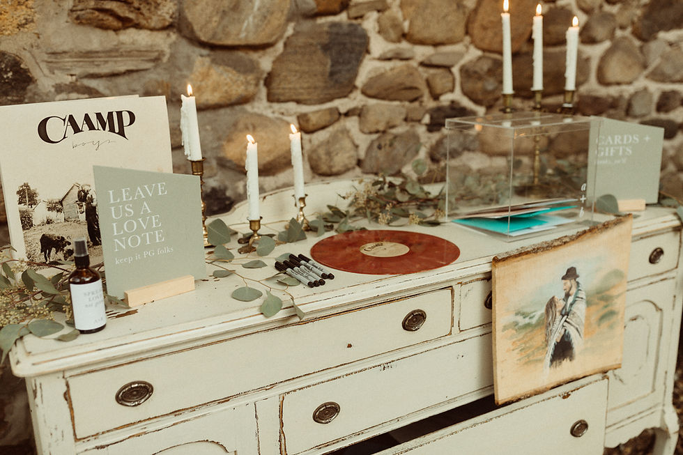 Antique Wedding Welcome Table | Pretty Little Vintage Co.