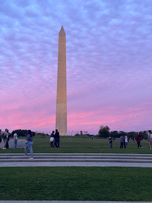 Civic Roots Leaders at Washington Monument at Sunset 