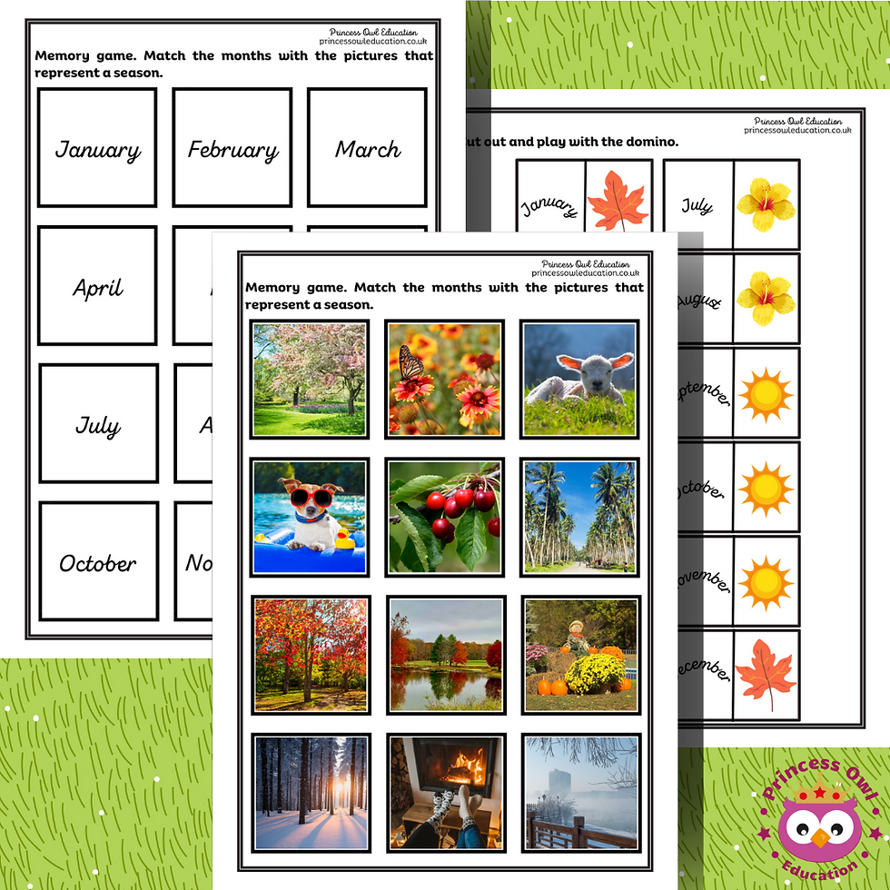 Thumbnail: SEASONS - LESSON SEQUENCING - 20 PAGES