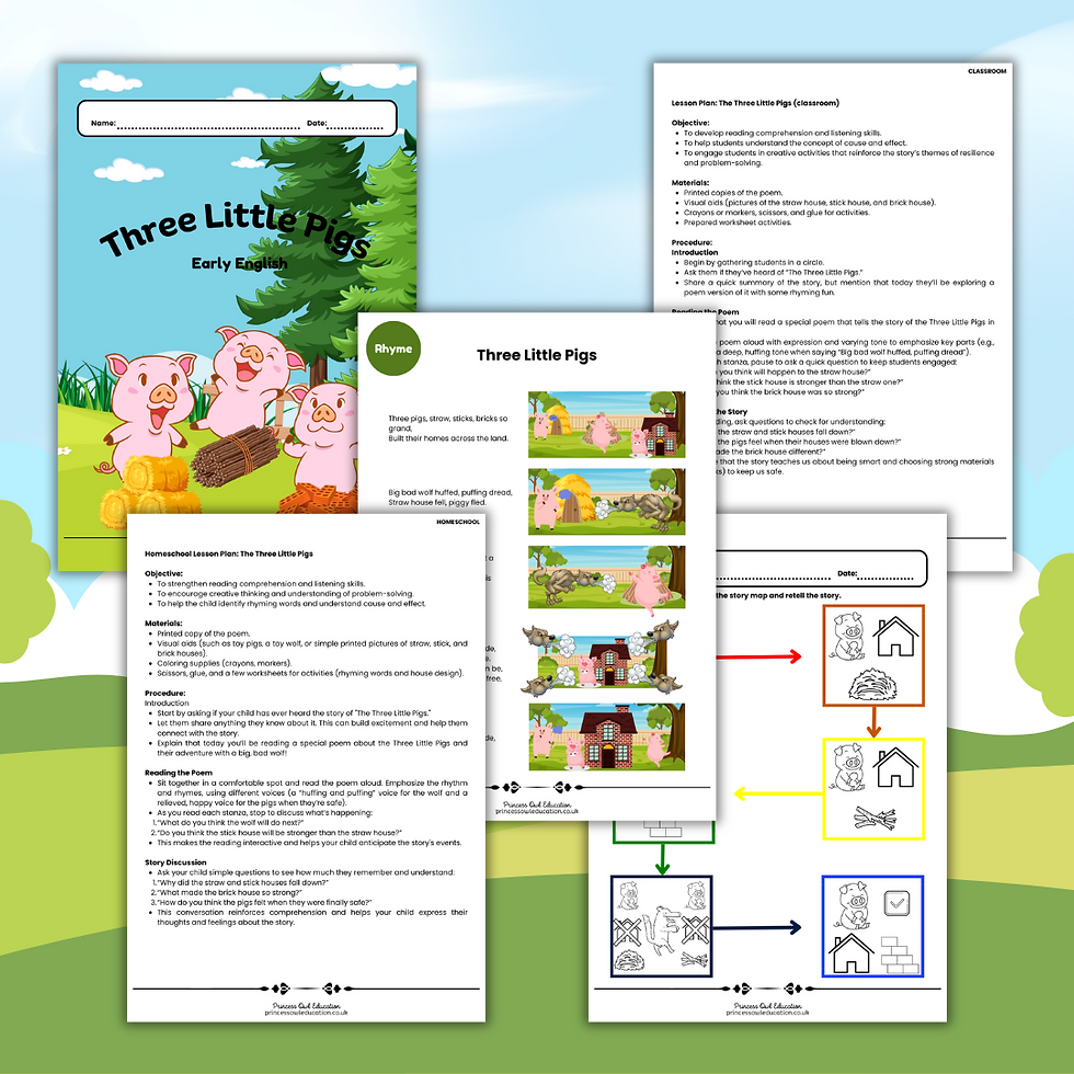 Three Little Pigs - Early English - American & British English