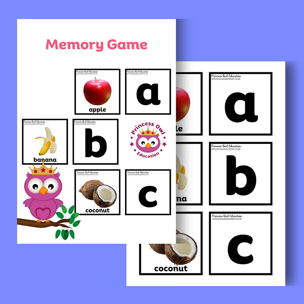 MEMORY GAME - ABC