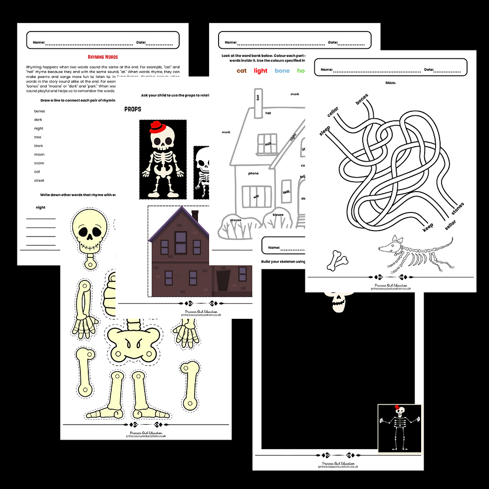 Thumbnail: INSPIRED BY FUNNYBONES - WORKSHEETS - 19 PAGES