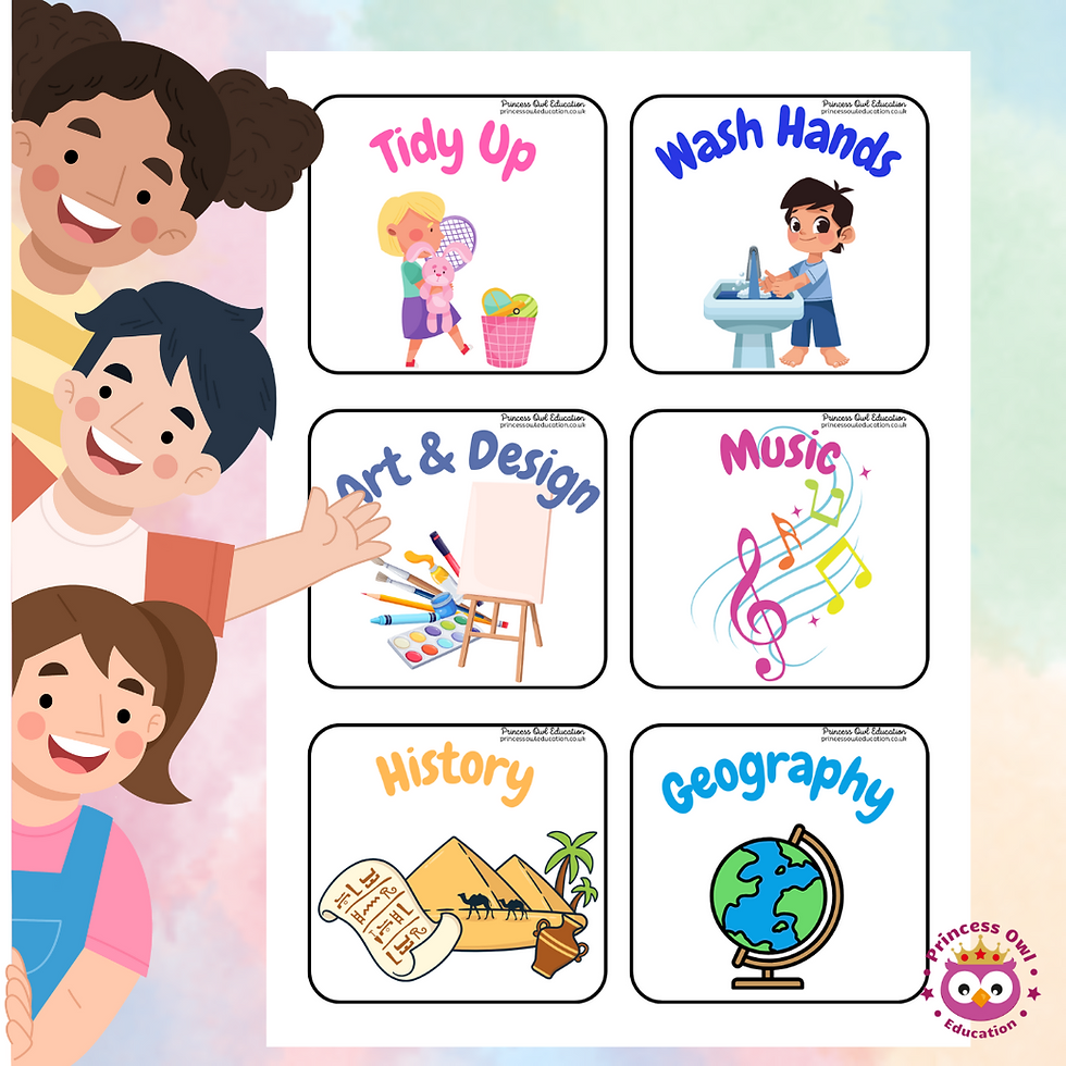 Thumbnail: VISUAL TIMETABLE - FROM NURSERY TO YEAR 6 - 24 TOPICS