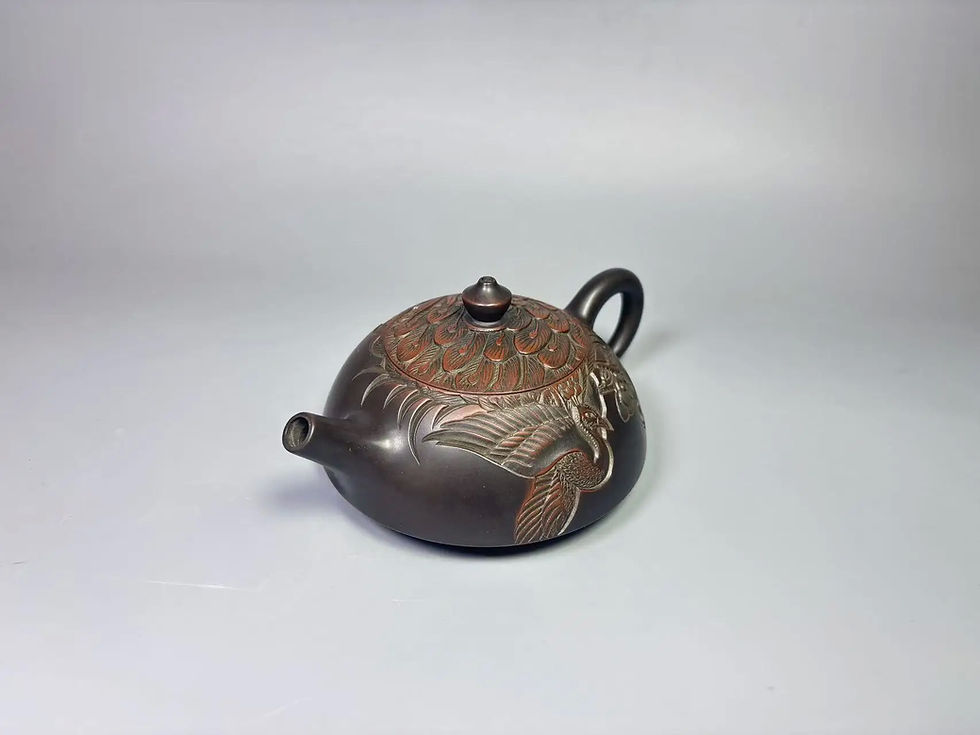 Миниатюра: Nixing Peacock Artisan Teapot — Guangxi Master Clay, 200 ml