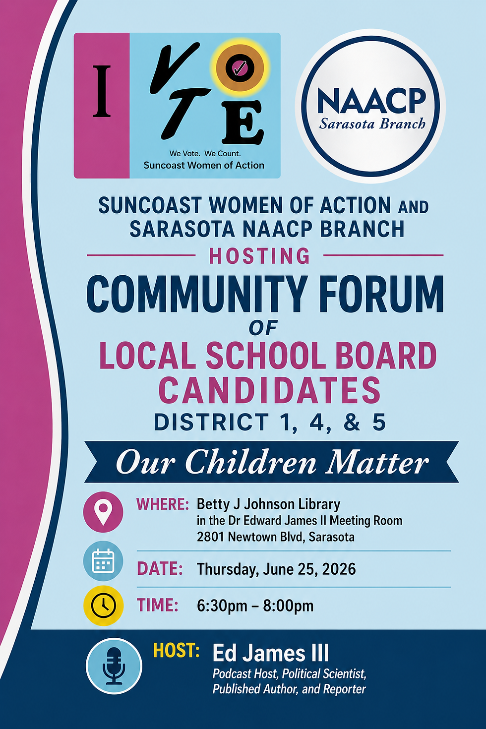 School Board Candidate Community Forum