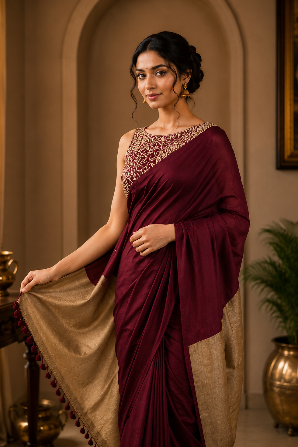 Thumbnail: Rajnisha Dual Tone Saree