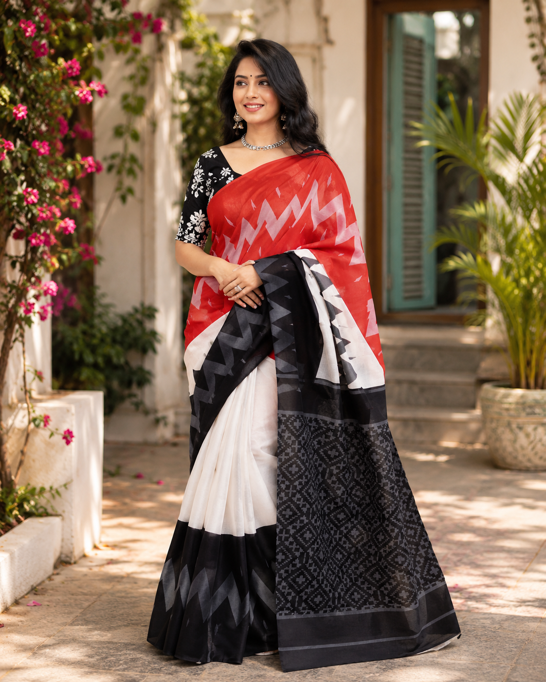 Tarangini Mulmul Cotton Saree