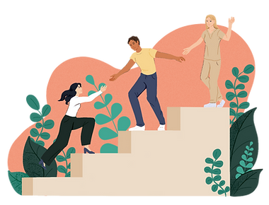 Custom website illustration, medspa finance and beauty industry startup
