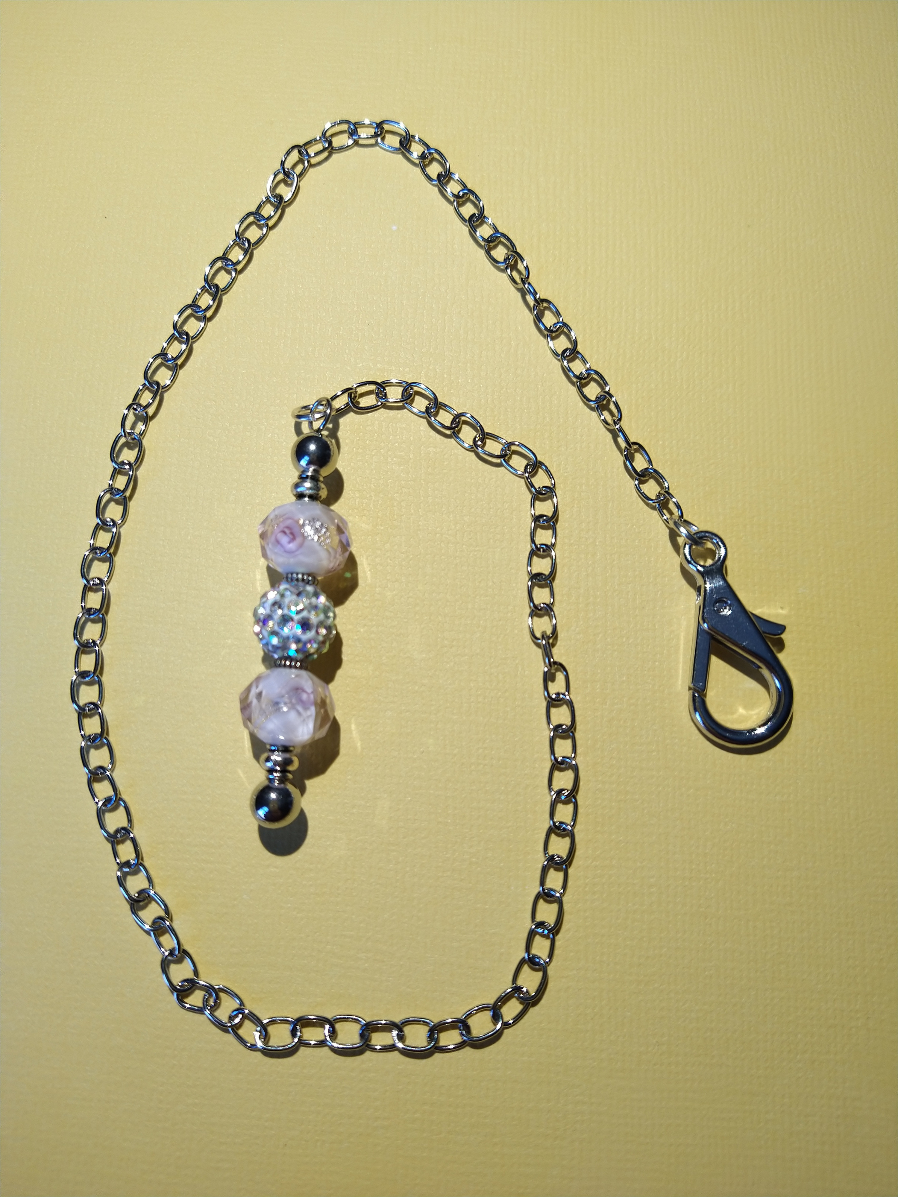 Pink Roses Silver Sun Catcher