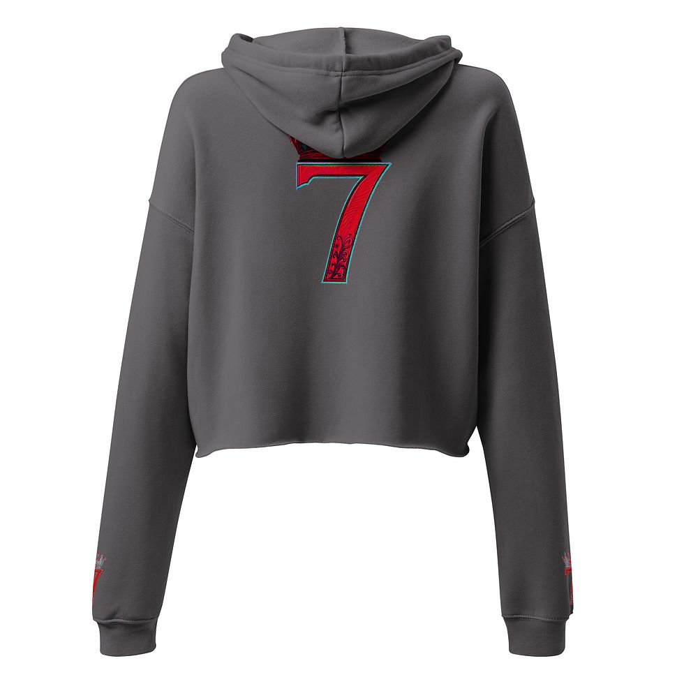 Thumbnail: Trendsetter Crop Hoodie Bleeding Concrete Color way