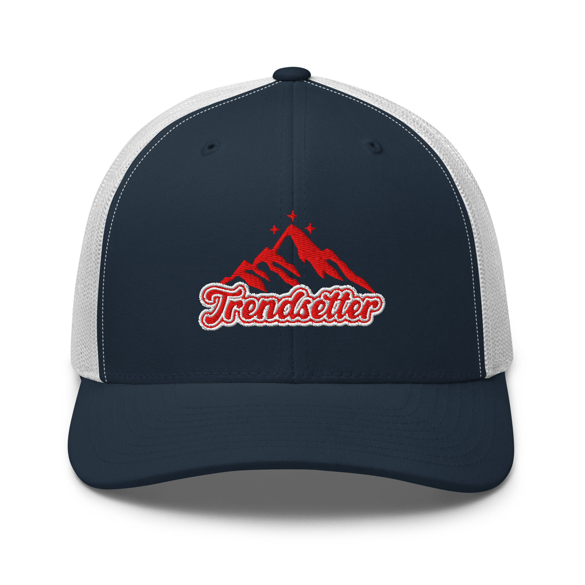 Trendsetter Trucker Hat Navy White Red