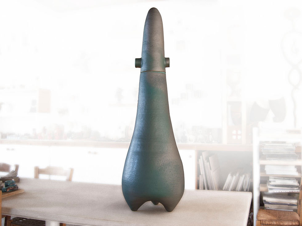 Large Ceramic Vase with Lid