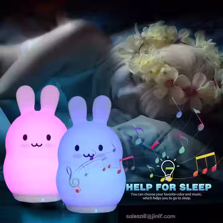 Rabbit white noise machine with night light