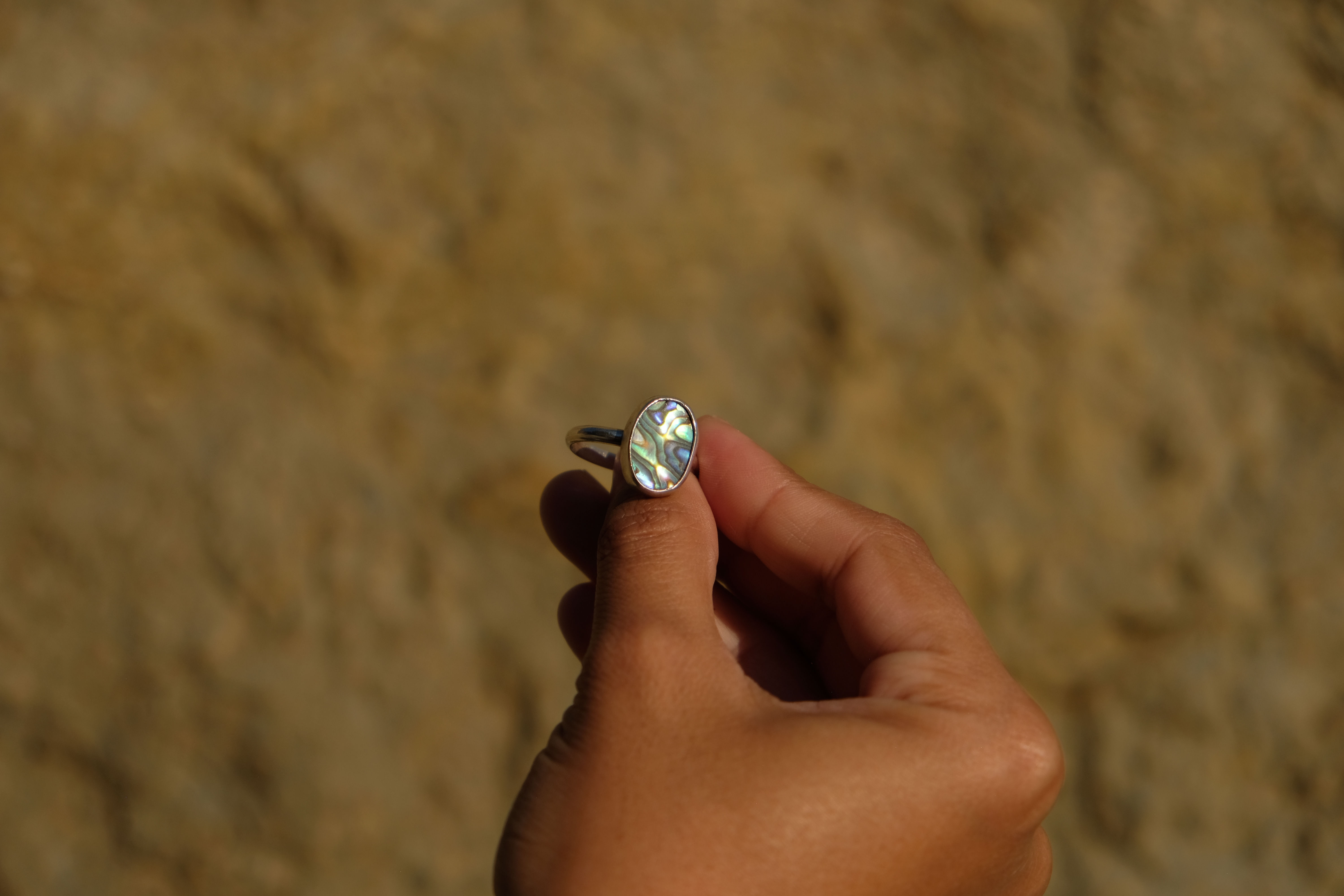 Abalone Mother of Pearl Ring #6
