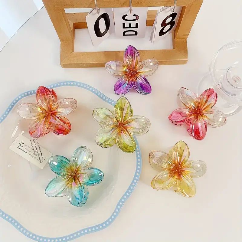Thumbnail: Gradient Iridescent Hawaiian Flowers