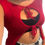 Thumbnail: Knit sleeveless bow cardigan in sh54 red.