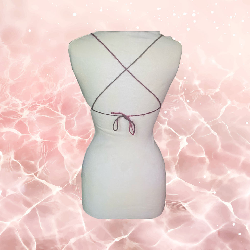 Thumbnail: Ombré knit distressed ruched top.