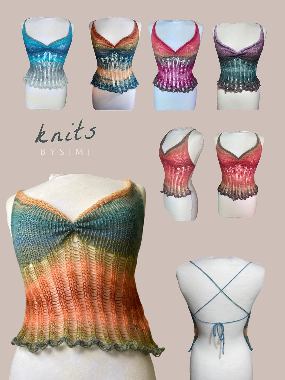 Thumbnail: Ombré knit distressed ruched top in sh11 rosa.