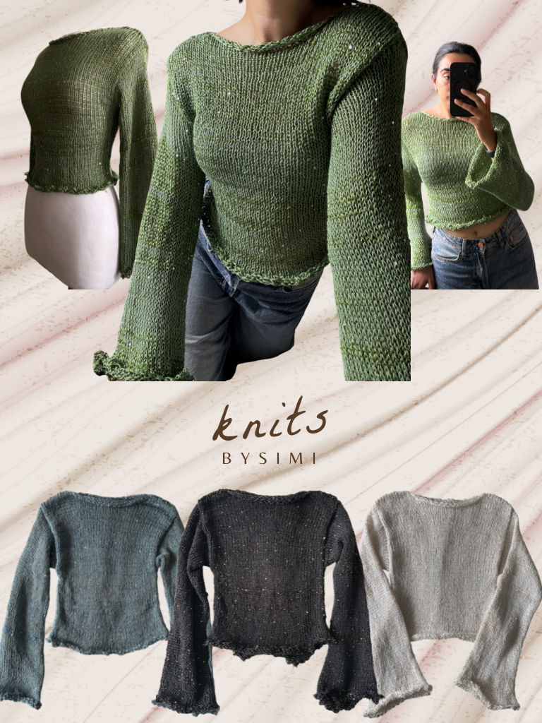 Thumbnail: Sequin knit jumper in blue.