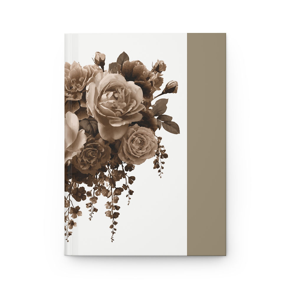 Thumbnail: Flowers Muted - Hardcover Journal Matte 