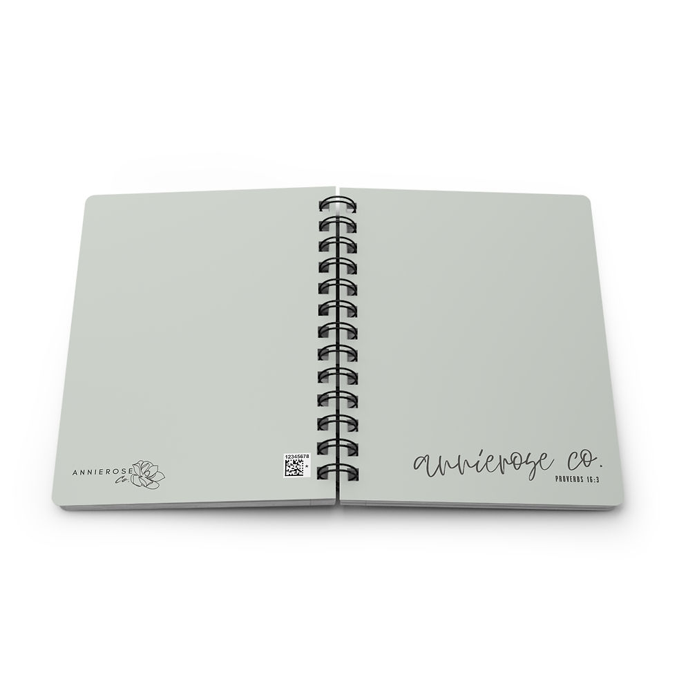 Thumbnail: AnnieRose Co. Proverbs 16:3 - Spiral Bound Journal