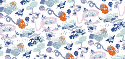 Nachhaltige Energie Illustrationen Muster