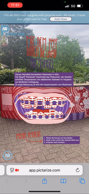 Web AR zum "Mit dem Kopf durch die Wand"-Wandbild fürs Bürgerzentrum Ehrenfeld