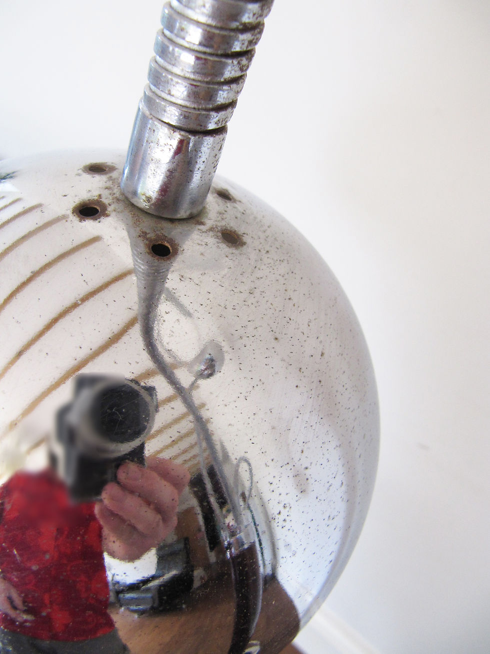 Thumbnail: CHROME BALL ARTICULATED GOFFREDO REGGIANI STYLE FLOOR LAMP