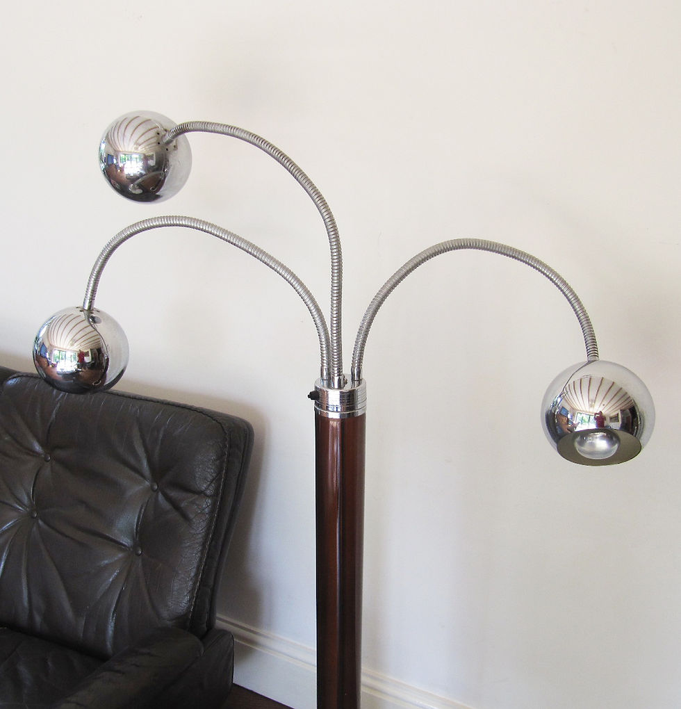 Thumbnail: CHROME BALL ARTICULATED GOFFREDO REGGIANI STYLE FLOOR LAMP