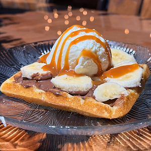 Banana Split Waffle