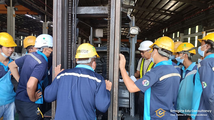 Driving track preparation and forklift i