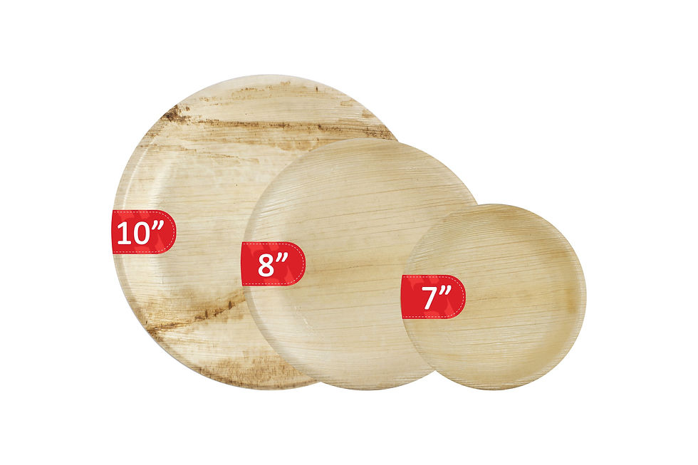 Thumbnail: Palm Leaf Plates Round 10" Inch (Set of 25/50/100)