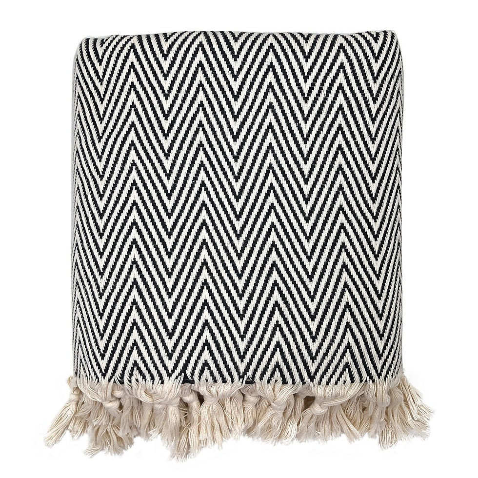 Thumbnail: Chunky Chevron Turkish Throw