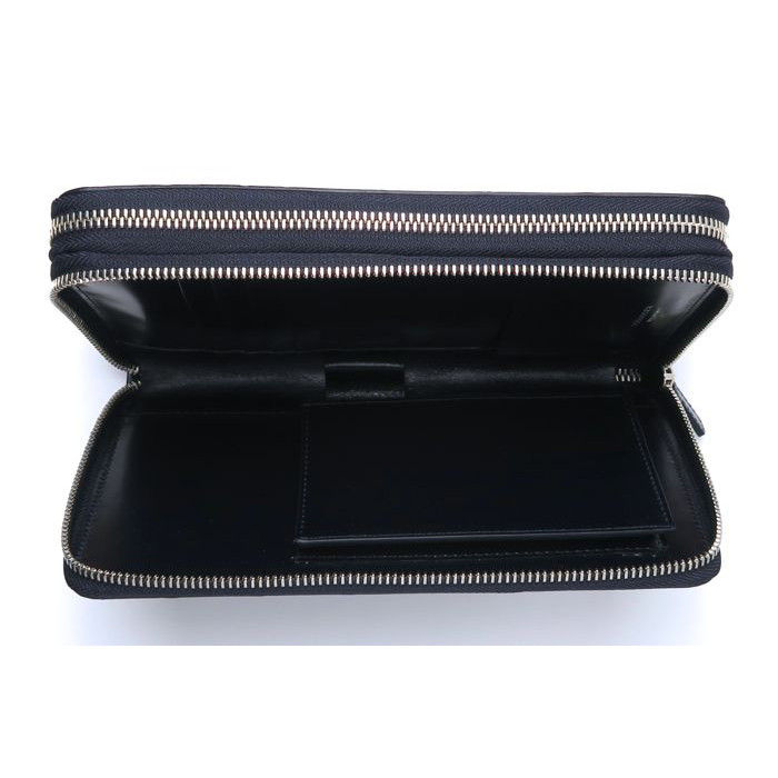 Thumbnail: PR59 2-Zip Travel Purse in Waxed Calfskin