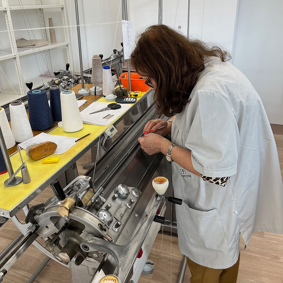 サムネイル： LM10 カシミヤ素材のハイゲージ長袖クルーネック Ladys