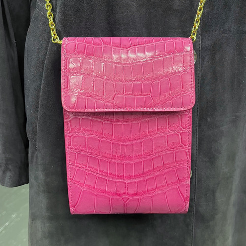 PR124(PR120) 縦型小ポシェット(クロコ素材仕様) | NOBUNOZA 