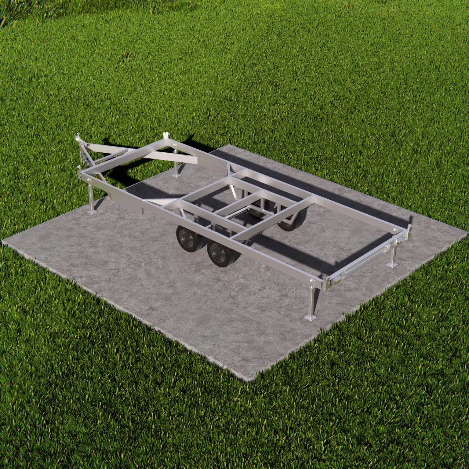 20 ft Base Trailer (Stationary Chassis)