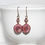 Thumbnail: Silk Pink Czech Glass Flower Earrings with Swarovski